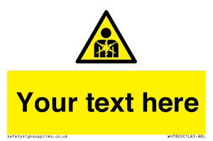 Custom Warning substance or mixture presenting a health hazard